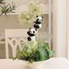 Декоративные предметы фигурки 13510pcs мини -панда плюшевая игрушка маленькая куколка для горшкового растения.