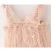 Girls Dresses Birthday Strap Dress For Baby Girl Clothes Summer 3D Angel Wings Fairy Princess Mesh Tutu Kid Party Costume 230608