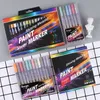 Markers 624 Colors Acrylic Metallic Marker Pens Fine Point Paint Pen Art Permanent Painting for Cards Signature Lettering 230608