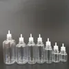 Bottiglia di plastica Eliquid 5ml 10ml 15ml 20ml 30ml 50ml PET Bottiglie a prova di bambino Rbica