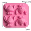 Dessin animé Silicone modèle Anime Figures dessin animé gâteau moule Cookie outil poupée 3D bricolage jouet cadeau de noël