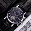 Модные часы Men Luxury Watch Skeleton Tourbillon Mechanical Automatic Montre de Luxe Классический кожаный ремешок EW Factory Women Watches Gentleman SB042 C23