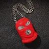 Pendant Necklaces Men Hip hop iced out Red Mask Pendant Necklaces fashion novelty Pendants Necklace Hiphop for Unisex jewelry gifts 230608