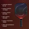 Raquettes de tennis Pickleball Paddle Lot de 2 Surface en fibre de verre Polymère Nid d'abeille Noyau intérieur Big Sweet Spot Pickle Ball Raquette pour débutants 230608