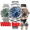 Mens Watches High Quality Luxury Designer Watches Top SKY Automatic Machinery Movement Watches With box Stainless Steel Luminous Waterproof Sapphire Wristwatch