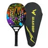 Теннисные ракетки Wakdop 12k Raquete Beach Tenis Carbon Fiber Rack Surface Peach Racket с пакетом 230608