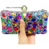 Shoulder Bags Multicolor Rhinestone Women Evening Clutch Pearl Purse - Bridal Sparkly Diamond Bag Crystal Wedding Prom Handbags