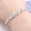 Armreif Marken Silber Farbe Charme Glück Perlen Armreifen Für Frauen Armbänder Mode Party Hochzeit Verlobung Schmuck