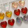 Charms Resin Heart Charm 24x22mm Small Love Shape Pendants For Women DIY Jewelry Necklaces Making Findings 5-Color