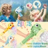 Novelty Games Magical Wand Bubble Gun With Lights Music Wedding Party Bubble Blower Automatic Soap Bubbles Machine Outdoor Party Toy Children 230609
