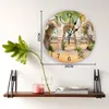 Wandklokken Desert Arch Plant Home Decorations Woonkamer Klok Modern Design Stickers Digitaal