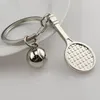 Клавки Трехмерное металлическое спортивное оборудование Key Chain Golf Football Bowling Penden