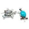 Charms Shell Incrusté Métal Tortue Forme Pendentif Diverses Couleurs De Bijoux Mignon De Mode Charme DIY Collier Bracelet Accessoires