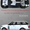 Diecast Model 1 18 Simulation Large Range Alloy Car Sound And Light Pull Back Toy Boys Collection Decoration Gift 230608