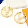 orecchini a forma di cuore pieno d'oro 18 carati gioielli rotondi di design in titanio per gioielli all'ingrosso da donna gioielli da donna con orecchini a cerchio di lusso
