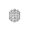 Fits Pandora Bransoletka 925 Srebrny Srebrny Błyszczący Pave Okrągły urok kryształowe koraliki oryginalna biżuteria dla kobiet bezpłatna wysyłka 2023 NOWOŚĆ