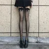 Kadın Çorap Lolita Bow Black G Irl Çoraplar Gotik Moda 2023 Yaz Sevimli Beyaz İpek Ultra İntra İnce Seksi iç çamaşırı için