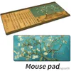 Mouse Pads Wrist Chinese Style Antique Text Large Mouse Pad Lockstitch Office Desk Business Desk Personalized Creative