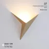 Wall Lamps Minimalist Triangle Shape LED Lights Home Indoor Living Room Bedroom Decor Sconces AC110-220V Black White