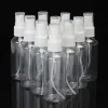 1000pcslot 60mlポータブル透明なプラスチック香水アトマイザーの空の化粧品スプレーボトル付きポンプスプレー装置旅行用