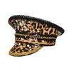 GorroSkull Caps Retro Leopard com Óculos Chapéus Moda Masculina Feminina Chapéu Alto Steampunk Feito à Mão Para Outono Inverno Festa Quente 230608