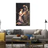 Bella donna su tela Lamia Portrait Painting di John William Waterhouse Opera d'arte fatta a mano Library Room Decor