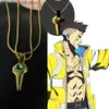 Colliers pendants Anime Cyberpunk Edgerunners David Cosplay Cross Collier David Martinez Punk Snake Chain Colliers Prop Bijoux pour hommes Femmes T230609