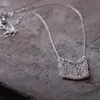 Fashion 925 Sterling Silver Cloth Bag Shaped Necklace -Money Bag Necklace High-end Luxury Jewelry with Advanced Design Sense Women Jewelry - Great Gift Idea