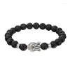 Link Bracelets Chain JAAFAR Top Brand Natural Stone Men's Handmade Elastic Band Buddha Head Beads & Bangles Jewelry Accessories Men1