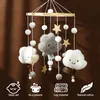 Mobiles# Baby Cloud Grzechotki Crib Mobile Toys 012 Miesięć Bell Musical Box Born Bed Carousel na prezent zabawki 230608