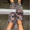 Slippers Indoor Fur House Full Furry Soft Fluffy Plush Platform Flats Heel Non Slip Luxury Designer Shoes Casual Ladies qiuti17