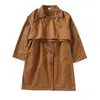 Tench Coats 616Y Kinder Trenchcoat Frühling Herbst Jungen Jacke Mantel Langarm Umlegekragen Kinder Windjacke Top Kleidung Hy79 230608