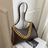 Avondtassen Vrouwen Luxe Schoudertas Vintage Ketting Onderarm Voor Casual Eenvoudige Stijl Dames Handtassen Portemonnee