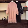 캐주얼 드레스 2023 St Sweater Knitted Dress Fashion residos de Festa Robe Femme Loose Loose Women