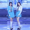 Arbetsklänningar kpop ive koreansk kvinnlig grupp jazz dans mini veckade kjol hip hop kläder nattklubb flickor väst skjorta blazer dansare rave