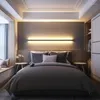 Lampa ścienna Kreatywne długie lampy Nowoczesne LED salon łóżko Aluminiowe Aluminium Oświetlenie Oświetlenie Czarna sztuka Dekorat