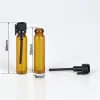I più popolari 1000pcslot 1ML Mini fiale per campioni di profumo di vetro Piccole bottiglie di profumo ambrato Bottiglia di prova per provette da 1 ml DHL libero