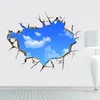 Adesivos de parede 3D céu azul nuvens brancas adesivo de parede para quarto de bebê arte de teto mural mural decoração de casa autoadesivo piso decoração de parede pôster 230608