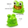 Novelty Games Bubble gun Water Blowing Toys Cute Cartoon Animal Automatic Bubble Machine Blower Maker Kids Outdoor Bathtub Soap Water Game 230609