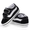 First Walkers Lovely born Baby Girl Boy Soft Shoe Anti Slip Canvas Sneaker Trainers Prewalker Black White 0-18M 230608