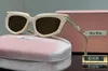 الكلاسيكية Cat Eye Miu نظارة شمسية مع إطار معدني نظارات الهيب هوب للرجال والنساء عالية الجمال تنقل النظارات الشمسية
