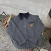 Mens Jacket Hip Hop Vintage Jackets tvättade Detroit Coats American Retro Work Jacket 11