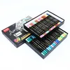 Markers 364860 Kleuren Dual Tip Acrylverf Markeerstiften voor Stof Canvas Art Rotsschilderen Kaarten maken Metaal en Keramiek Glas 230608