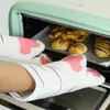 Oven Mitts Cartoon Cat Paws Long Cotton Baking Insulation Microwave Heat Resistant Nonslip Gloves Animal Kitchen 230608