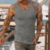 Mens Tank Tops 남성 체육관 탄성 최고 면화 보디 빌딩 스트링거 일렛 브랜드 의류 피트니스 민소매 셔츠 운동