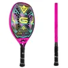 Теннисные ракетки Gaivota 12k углеродного волокна пляжная ракетка Limited Edition Высокий с лазерной пленкой 3D True Color Holographic Technology 230608