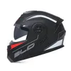 Casques de Moto unisexe hiver modulaire rabattable Motocross intégral Moto double lentille casque casque sûr Cascos Capacete DOT