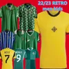 2022 Irlanda do Norte Jerseys de futebol Homens Set Kids Kit Uniforme 2023 DIVAS CHARLES EVANS 22 23 Camisa de futebol T CHARLES BALLARD BEST BROWN 1979 1988 1990 1992 1994 RETRO