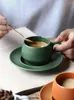 Filiżanki spodki ceramiczne herbatę i spodki do kawy Puchar podróżny porcena Europa proste kubki biurowe ręcznie robione juego de tazas cafe
