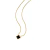 Kleeblatt-Halskette, neue Designer-Halsketten mit Anhänger für Damen, elegant, 4/vierblättrig, hochwertige Halsbandketten, Designer-Schmuck, 18 Karat vergoldetes Gold, Geschenk für Mädchen